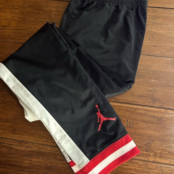 Jordan Black and Red Kids Sweatpants - Picture 1 of 2